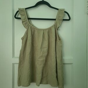 Articles of society Sleeveless light brown woman's top